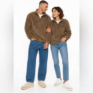 Patagonia Los Gatos 1/4 Zip Fleece Pullover Brown Cozy Sherpa - Sz. Men’s M